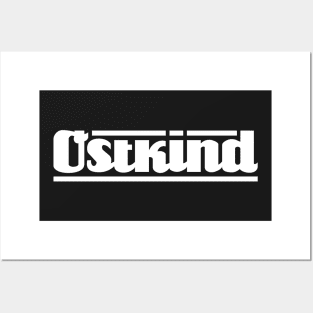 Ostkind lettering (white) Posters and Art